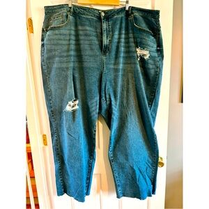Eloquii high waisted wide leg denim jeans 👖